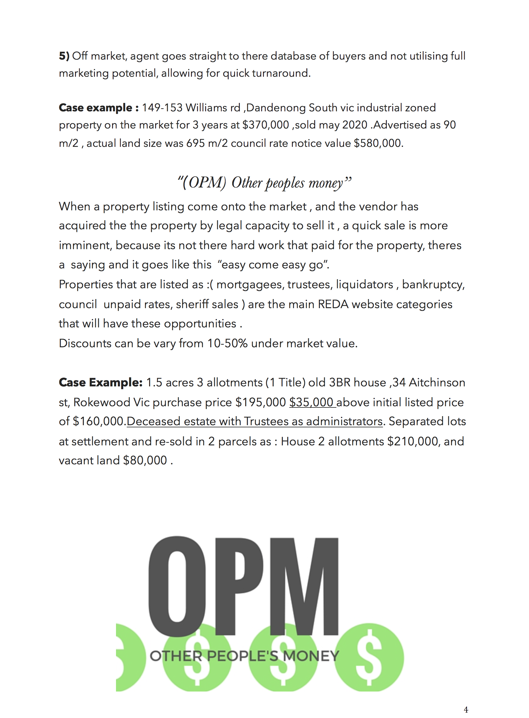Under Market Value Properties